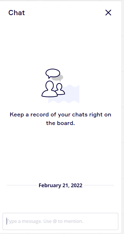 ②この画面が出たら、チャット機能が使えるようになります。