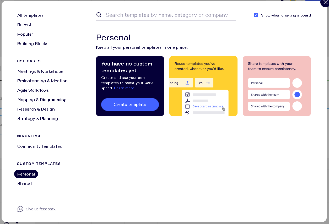 豊富なテンプレート