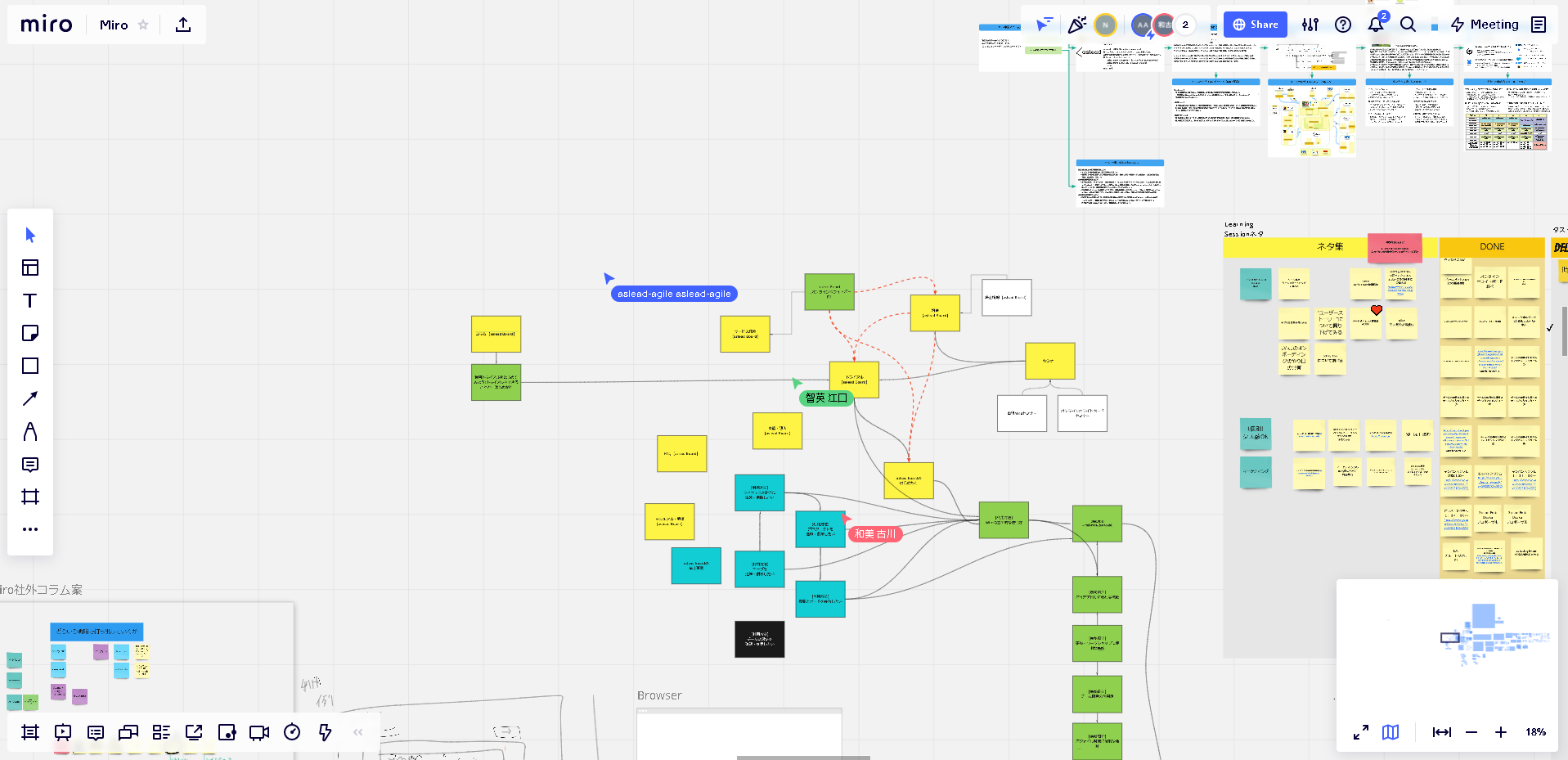 複数人でリアルタイムに編集できる